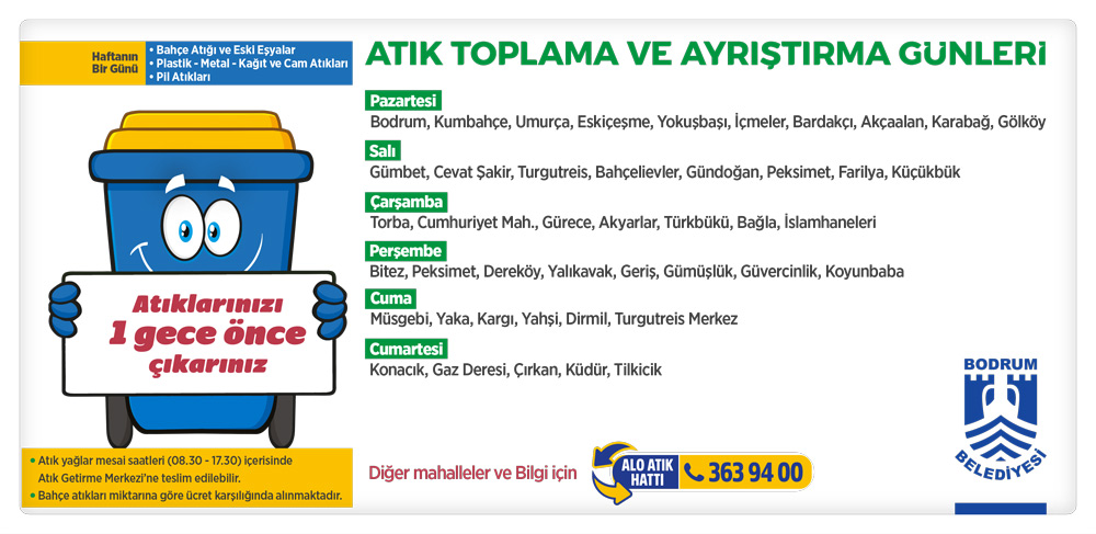 Atık Toplama ve Ayrıştırma Günleri Afişi