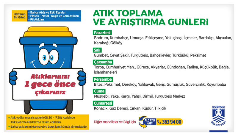 Atık Toplama ve Ayrıştırma Günleri Afişi