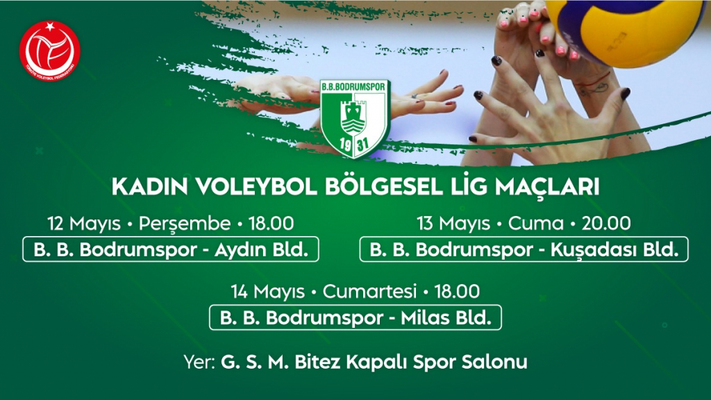 Bodrumspor Kadın Voleybol Bölgesel Lig Maçı-B.B Bodrumspor-Milas Bld.