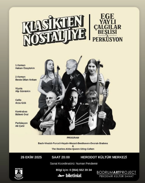 Klasikten Nostaljiye Konseri Ege Yaylı Çalgılar Beşlisi Perküsyon