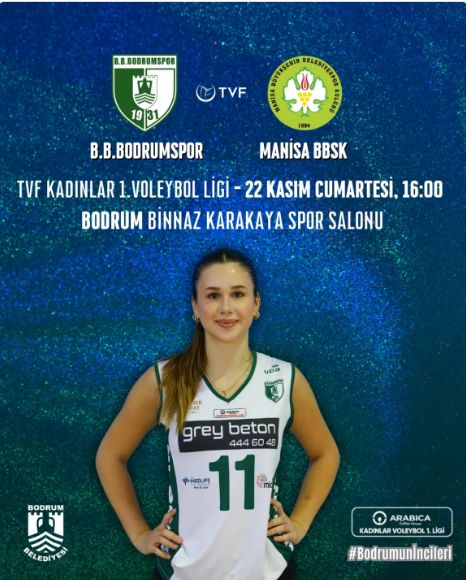 "Women's Volleyball 1st League Group A Bodrum Bld. Bodrumspor vs Vestel Manisa B.Ş.B."
