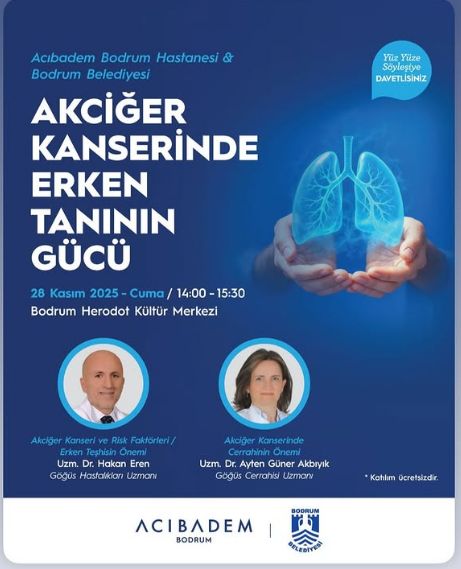 Bodrum Municipality and Private Acıbadem Bodrum Hospital Collaboration: Public and Free “Lung Cancer Awareness Month” Event
