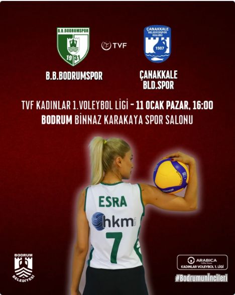 Women’s Volleyball First League Group A: Bodrum Bld. Bodrumspor vs. Çanakkale Bld.
