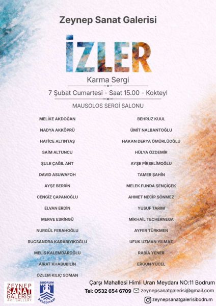 Zeynep Sanat Galerisi İzler Sergisi