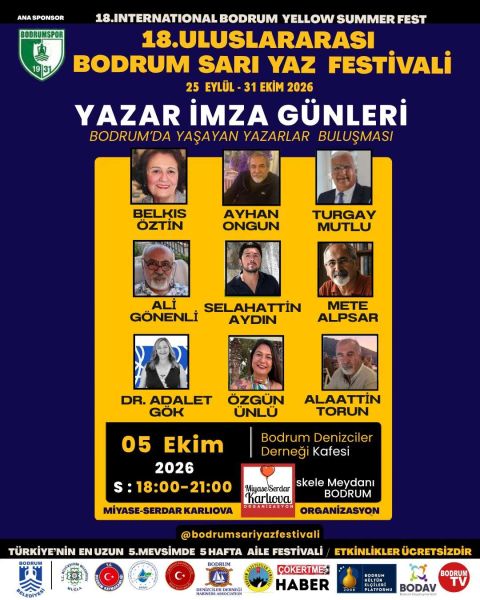 18. International Bodrum Yellow Summer Fest - Author Book Signing Days