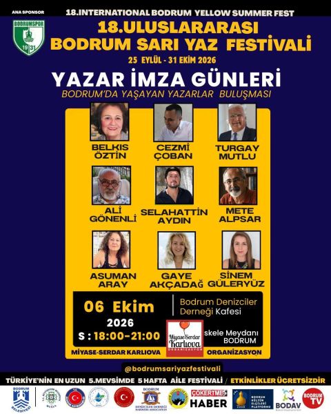 18. International Bodrum Yellow Summer Fest - Author Book Signing Days
