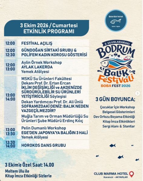 2. Uluslararası Bodrum Balık Festivali