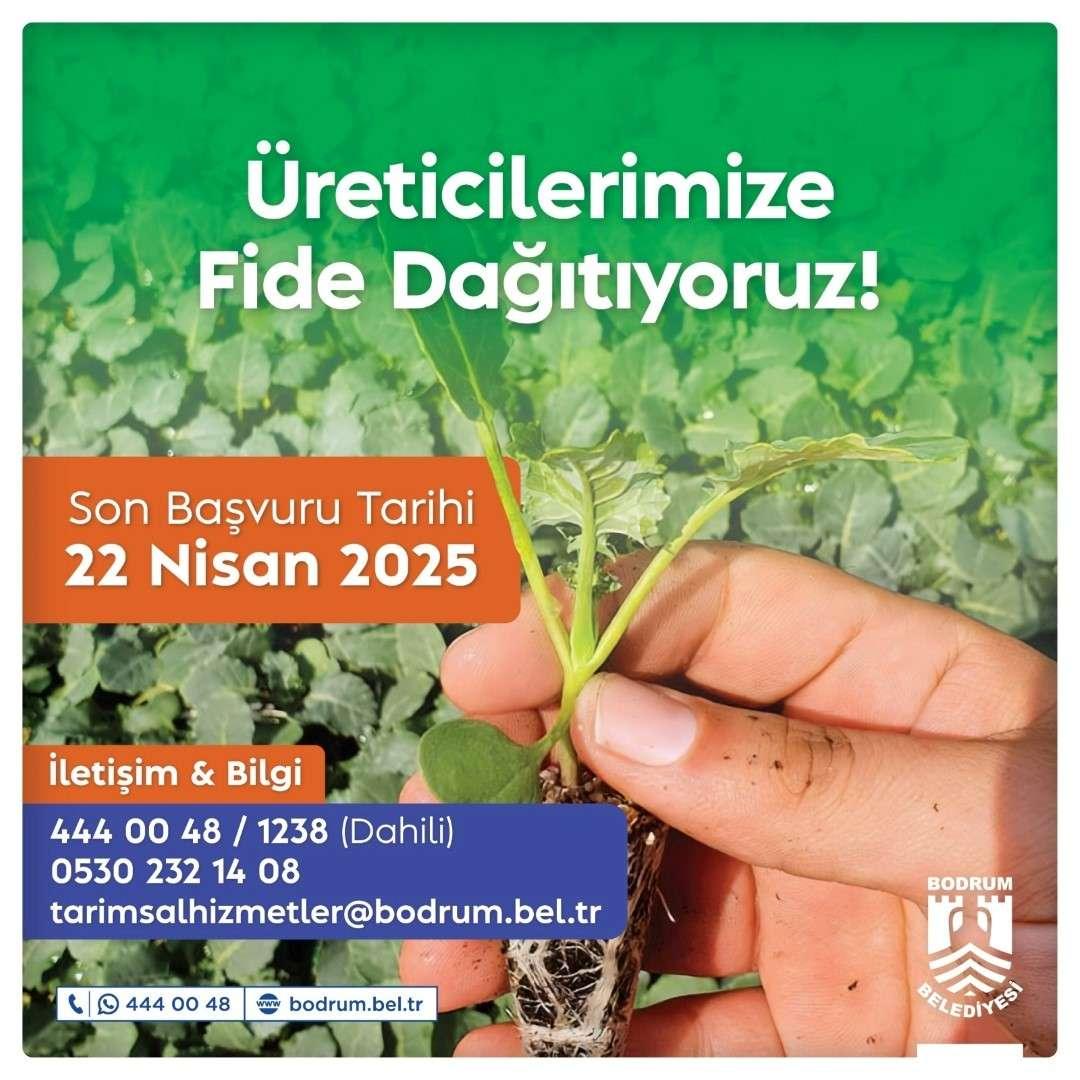 GROWING TOGETHER: BODRUM STRENGTHENS FARMERS WITH FREE PLANTS