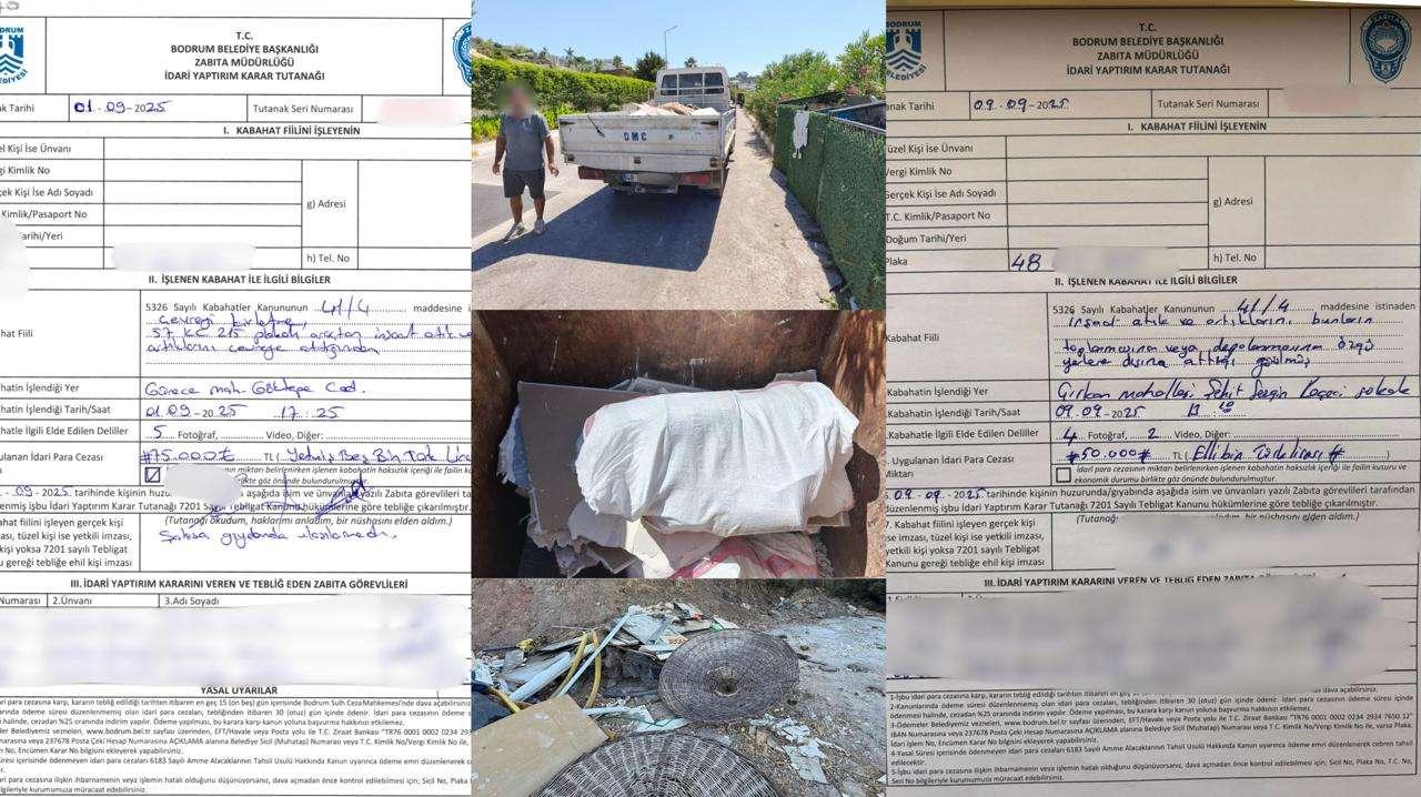 BODRUM MUNICIPALITY IMPOSES HEAVY FINES FOR ILLEGAL WASTE DUMPING