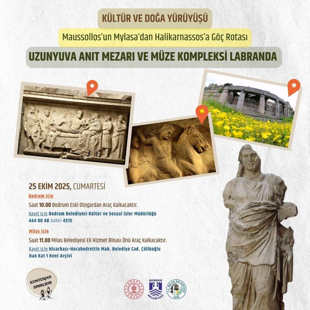 MAUSSOLLOS’UN GÖÇ ROTASI HAYATA GEÇİYOR: TARİHİN İZİNDE YENİ BİR KÜLTÜR YOLU