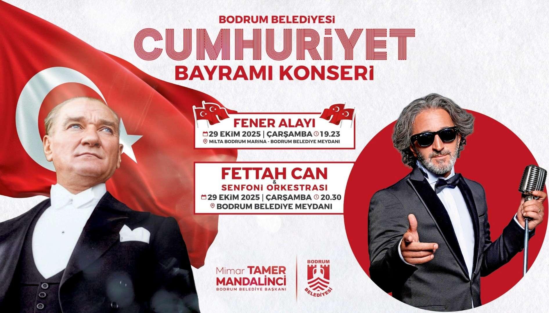BODRUM’DA CUMHURİYETİN 102. YILI COŞKUYLA KUTLANACAK