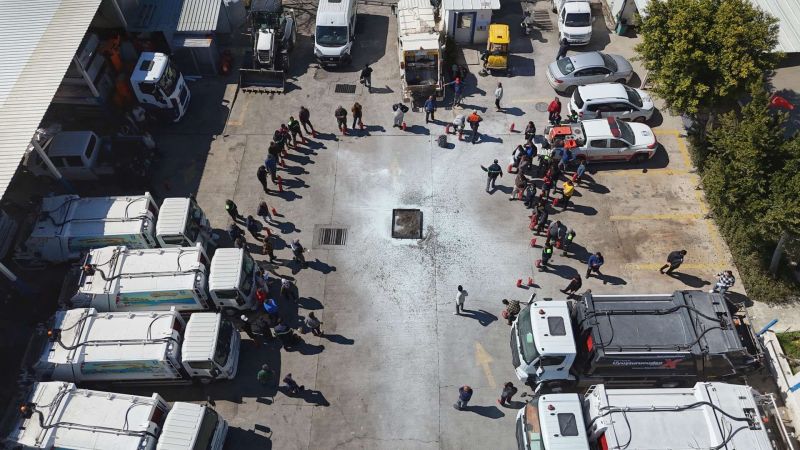 BELEDİYE PERSONELİNE YANGIN EĞİTİMİ