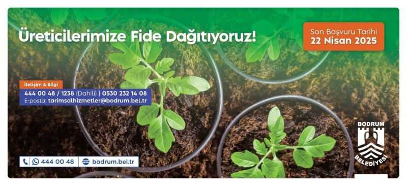 GROWING TOGETHER: BODRUM STRENGTHENS FARMERS WITH FREE PLANTS