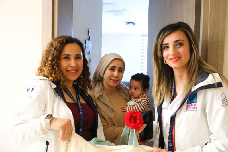 BELEDİYEDEN YENİ DOĞAN BEBEKLERE SICAK KARŞILAMA