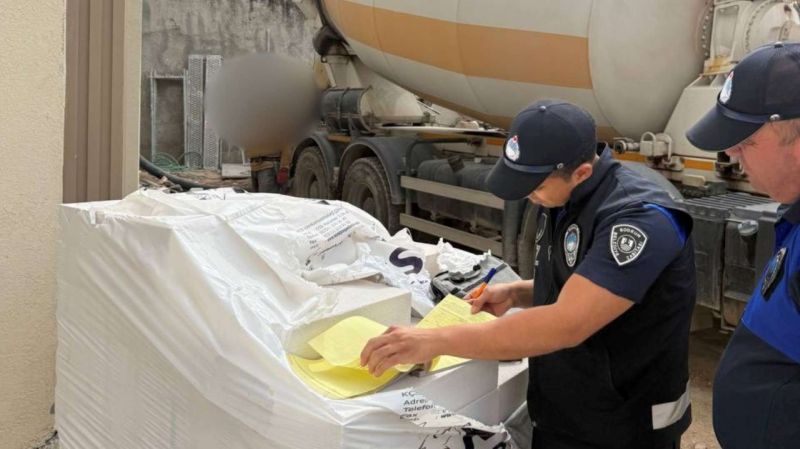 İNŞAAT YASAĞINA UYMAYAN FİRMALARA CEZAİ İŞLEM UYGULANIYOR