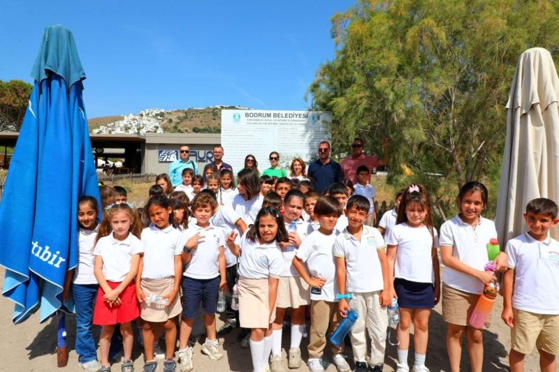 BELEDİYEDEN ÖĞRENCİLERE KUM ZAMBAĞI FARKINDALIK ETKİNLİĞİ