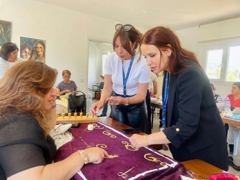 ÇİFTLİK KADIN YAŞAM MERKEZİ’NDE GELENEKSEL SANATLAR YAŞATILIYOR