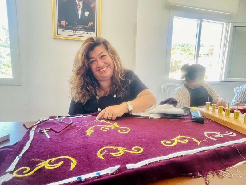 ÇİFTLİK KADIN YAŞAM MERKEZİ’NDE GELENEKSEL SANATLAR YAŞATILIYOR