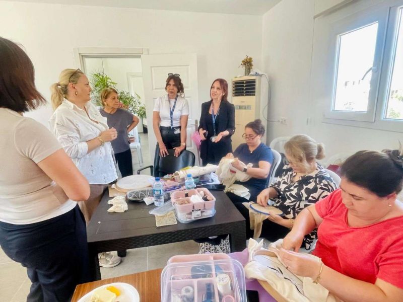 ÇİFTLİK KADIN YAŞAM MERKEZİ’NDE GELENEKSEL SANATLAR YAŞATILIYOR