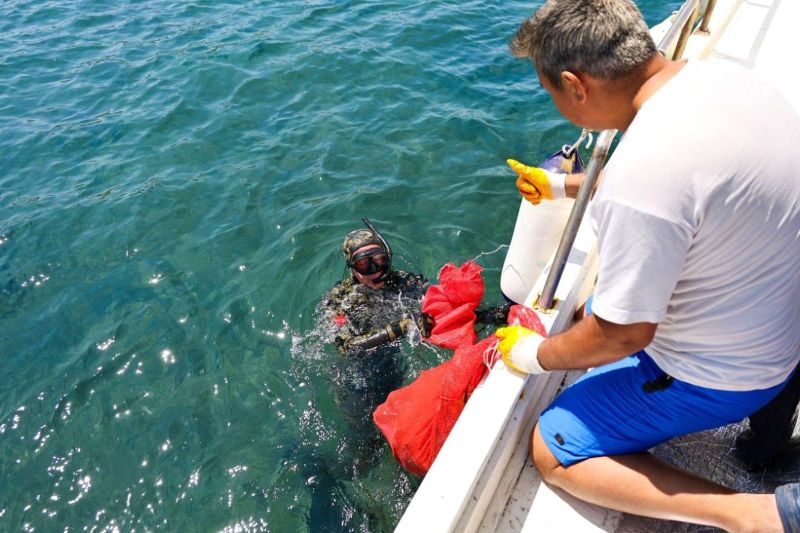 PROTECTING THE BLUE: THIRD PHASE OF SEABED CLEANUP CONTINUES IN TURGUTREİS