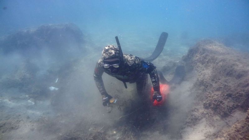 168 KILOS OF WASTE REMOVED FROM GÜNDOĞAN SEABED