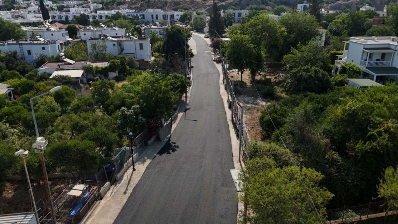 BODRUM MUNICIPALITY ADVANCES ASPHALT ROAD PAVING İN MULTIPLE NEIGHBORHOODS