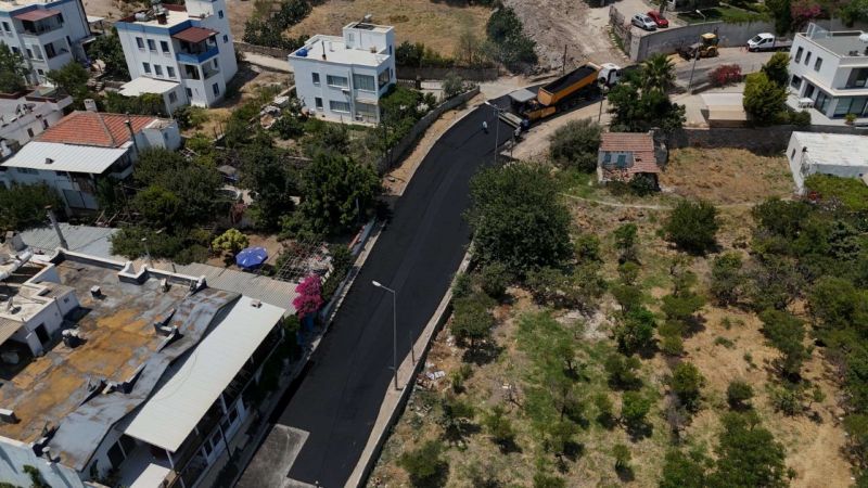 BODRUM MUNICIPALITY ADVANCES ASPHALT ROAD PAVING İN MULTIPLE NEIGHBORHOODS