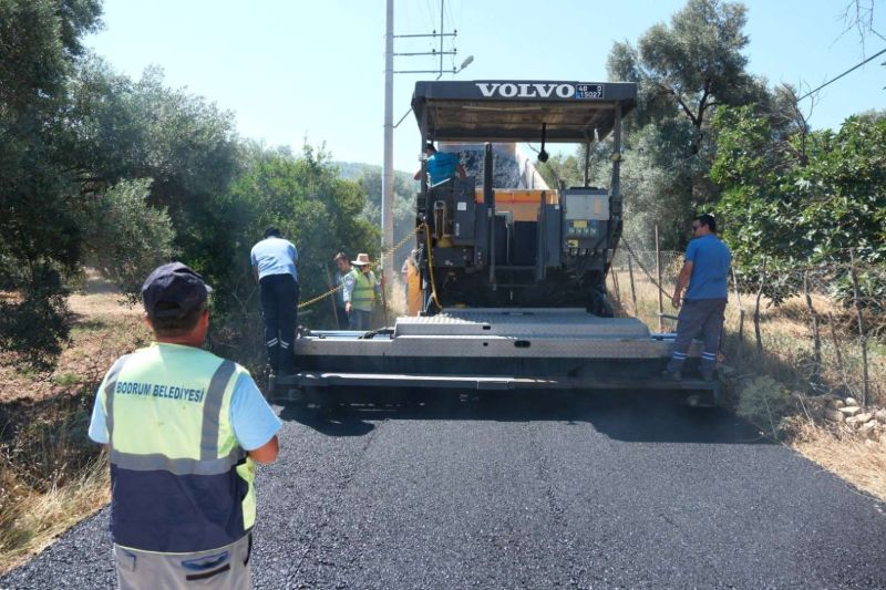 BODRUM MUNICIPALITY ADVANCES ASPHALT ROAD PAVING İN MULTIPLE NEIGHBORHOODS