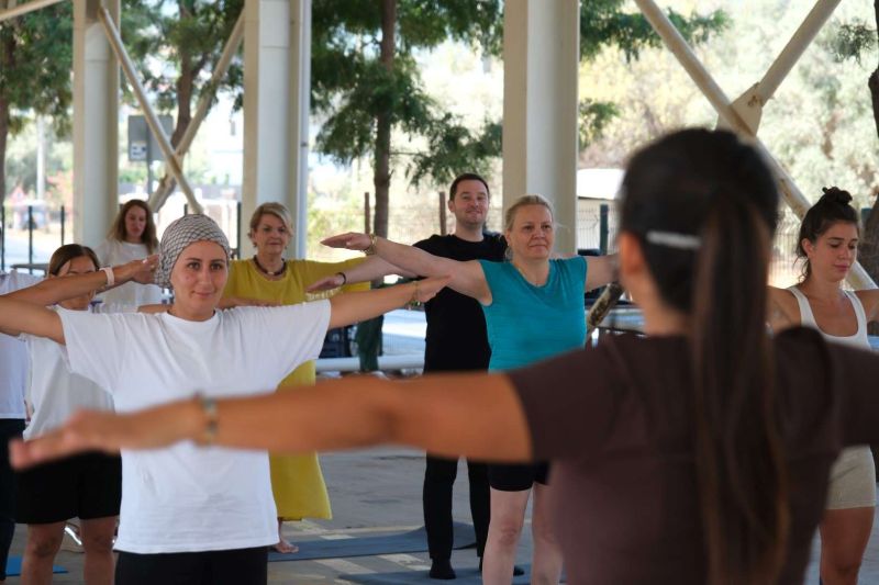WOMEN COME TOGETHER FOR OPEN-AIR PILATES & YOGA EVENT IN ÇİFTLİK