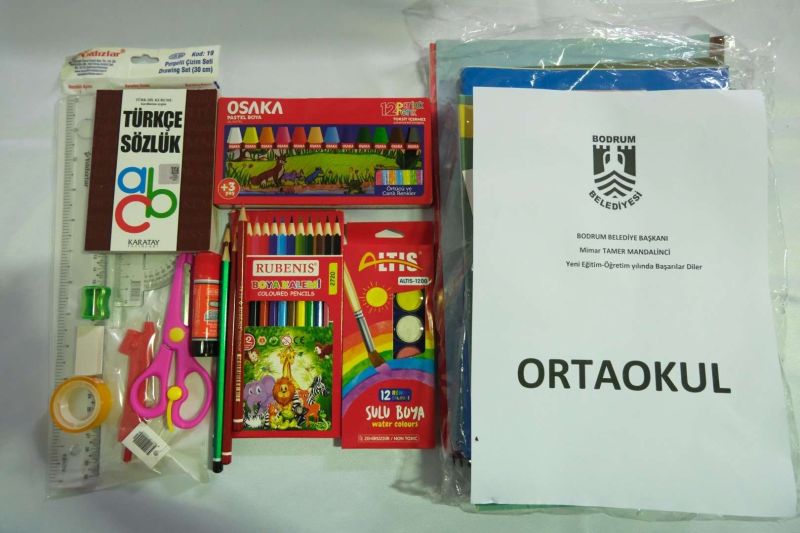 BODRUM MUNICIPALITY PROVIDES STATIONERY SUPPORT FOR STUDENTS