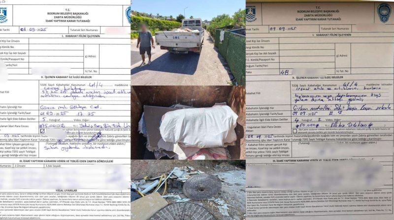 BODRUM MUNICIPALITY IMPOSES HEAVY FINES FOR ILLEGAL WASTE DUMPING