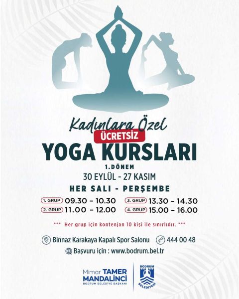 WOMEN IN BODRUM INVITED TO JOIN FREE YOGA SESSIONS
