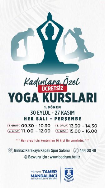 WOMEN IN BODRUM INVITED TO JOIN FREE YOGA SESSIONS