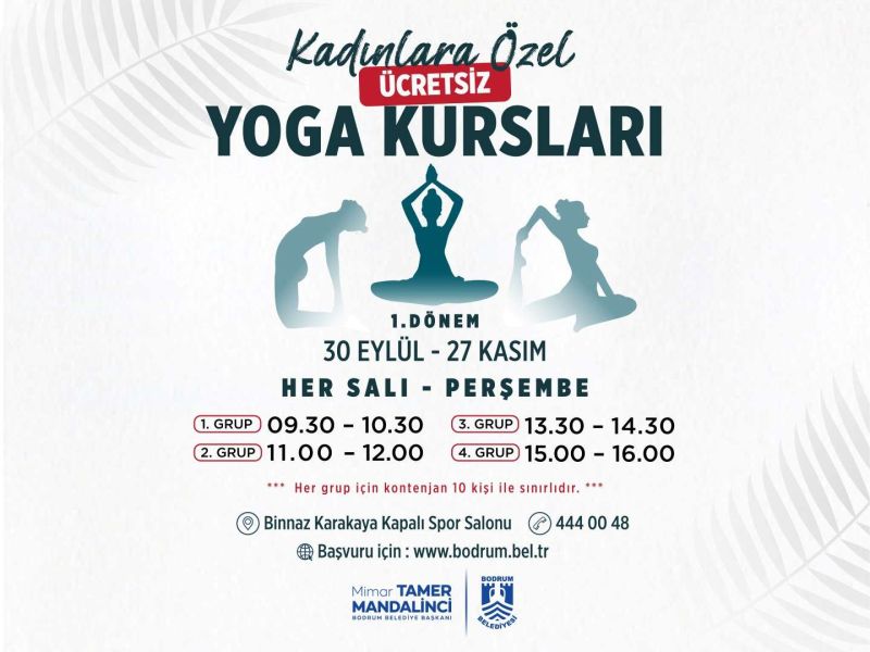 WOMEN IN BODRUM INVITED TO JOIN FREE YOGA SESSIONS