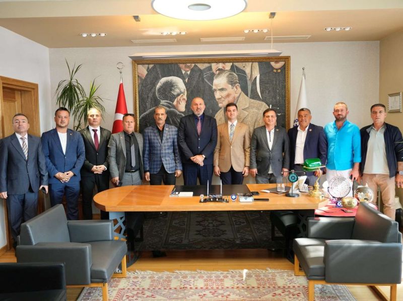 TÜRKİYE MUHTARLAR KONFEDERASYONU GENEL BAŞKANINDAN BAŞKAN MANDALİNCİ’YE ZİYARET