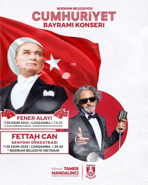 BODRUM’DA CUMHURİYETİN 102. YILI COŞKUYLA KUTLANACAK