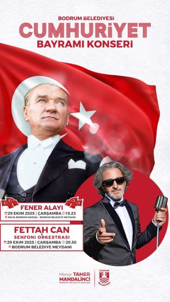 BODRUM’DA CUMHURİYETİN 102. YILI COŞKUYLA KUTLANACAK