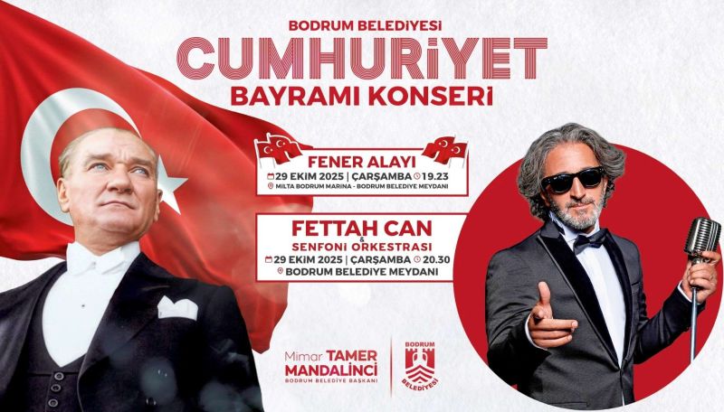 BODRUM’DA CUMHURİYETİN 102. YILI COŞKUYLA KUTLANACAK