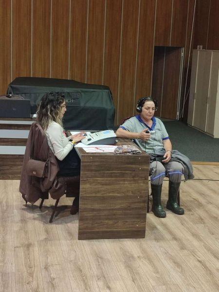 BELEDİYE PERSONELİNE İŞİTME TESTİ TARAMASI YAPILDI