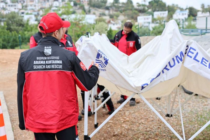 BODRUM BELEDİYESİ ARAMA KURTARMA EKİBİ (BAK), AFAD AKREDİTASYON SINAVINA HAZIR