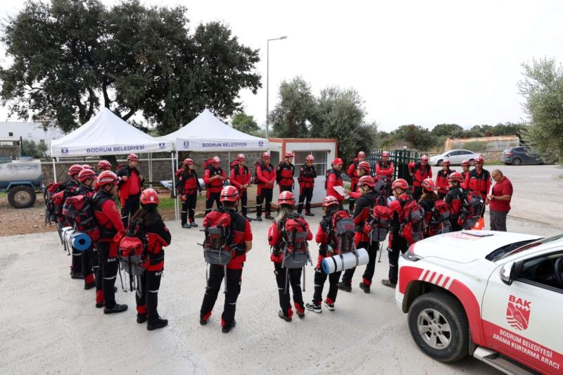 BODRUM BELEDİYESİ ARAMA KURTARMA EKİBİ (BAK), AFAD AKREDİTASYON SINAVINA HAZIR