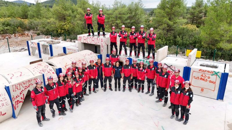 BODRUM BELEDİYESİ ARAMA KURTARMA EKİBİ (BAK), AFAD AKREDİTASYON SINAVINA HAZIR