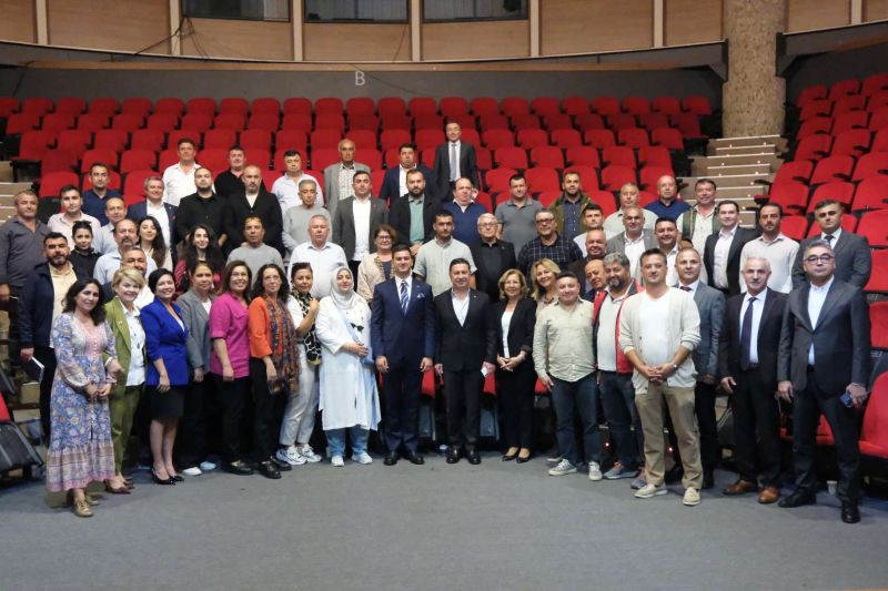 BAŞKAN ARAS VE BAŞKAN MANDALİNCİ MUHTARLARLA BİR ARAYA GELDİ