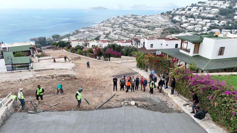 BODRUM YOLLARINDA ÇALIŞMALAR DEVAM EDİYOR