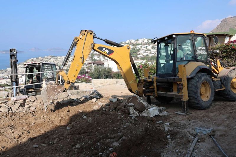 BODRUM YOLLARINDA ÇALIŞMALAR DEVAM EDİYOR