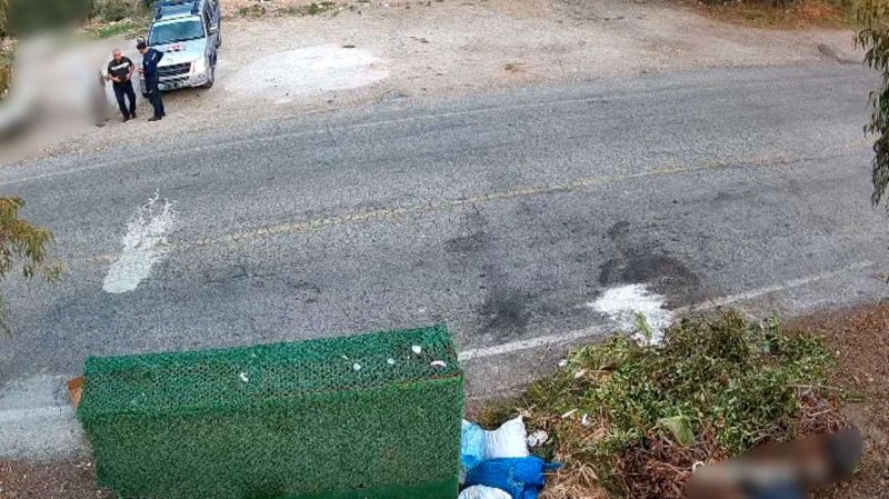 ÇEVREYİ KİRLETENLER BELEDİYE KAMERASINA YAKALANDI