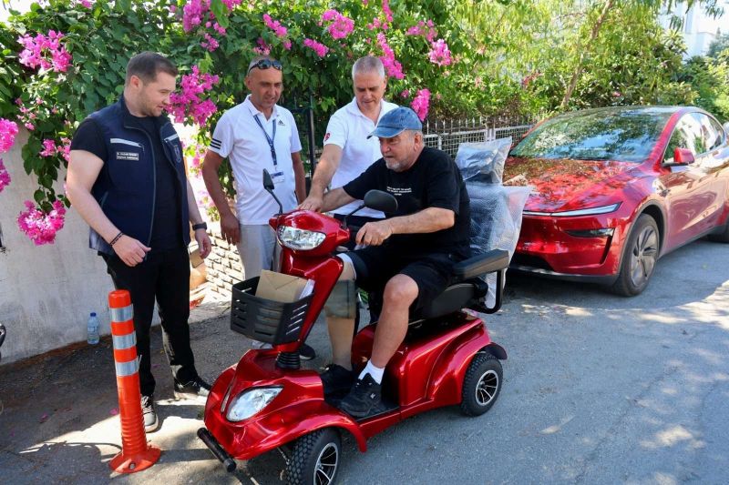 BODRUM BELEDİYESİNDEN AKÜLÜ SANDALYE, BAKIM VE ONARIM DESTEĞİ