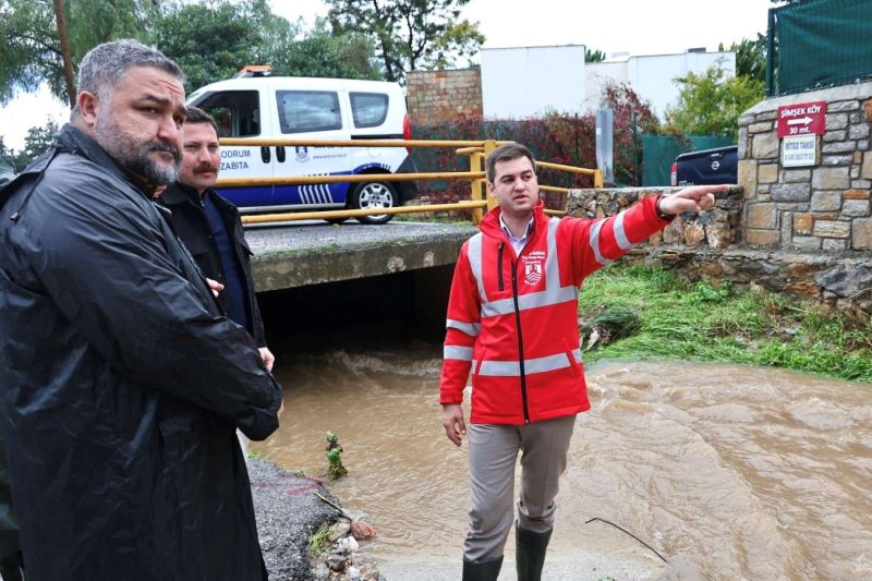 BODRUM’DA METREKAREYE 45 KİLOGRAM YAĞIŞ DÜŞTÜ