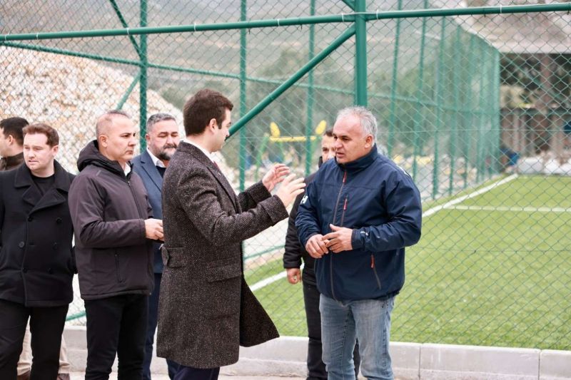 BAŞKAN MANDALİNCİ SAHA ZİYARETLERİNİ SÜRDÜRÜYOR