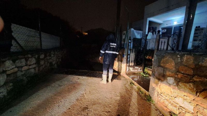 BODRUM BELEDİYESİ YAĞIŞ NÖBETİNDEYDİ